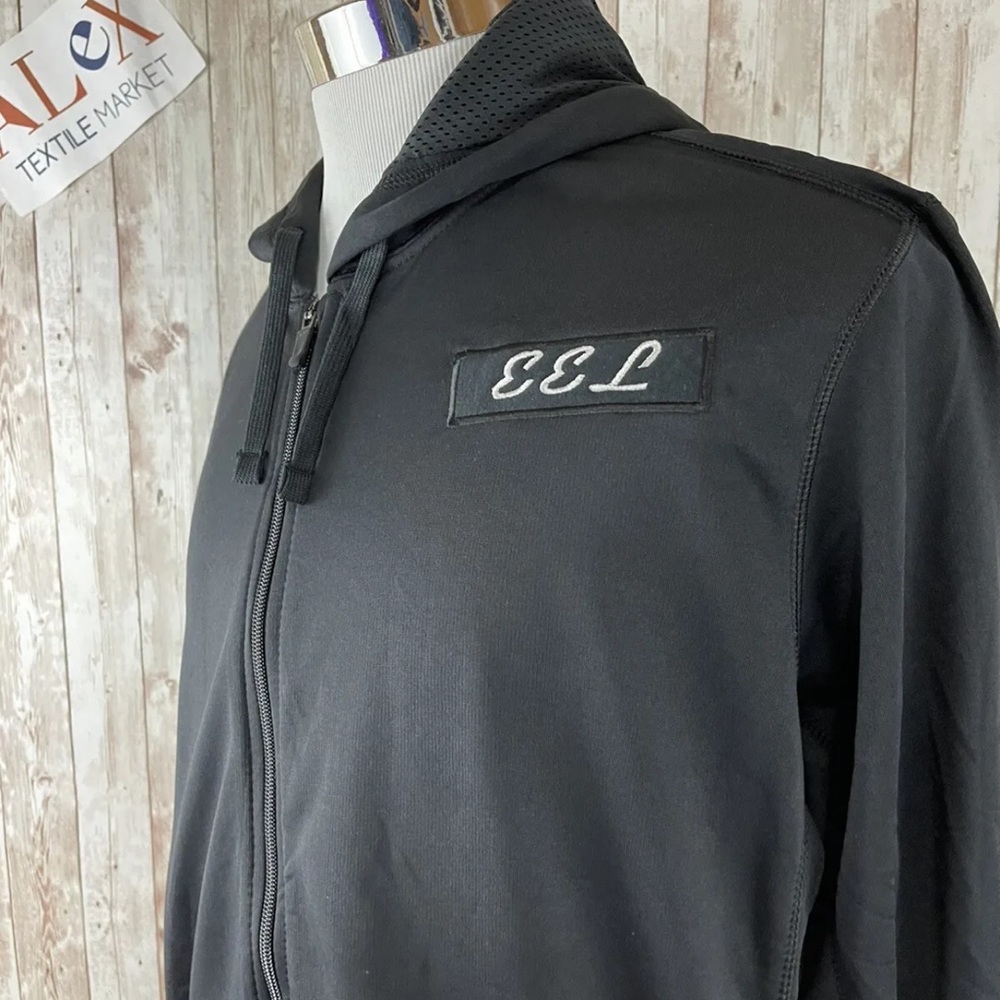 Nike Hoodie Mens Extra Large Black EEL Sweatshirt Pullover   N11 - Picture 3 of 8
